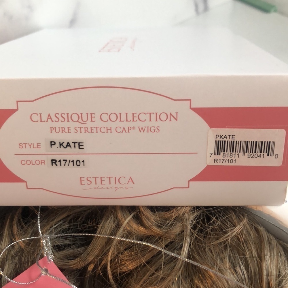 Estetica Designs Wig Petite Kate Ash Brown With Platinum Blonde Blend - Picture 9 of 16
